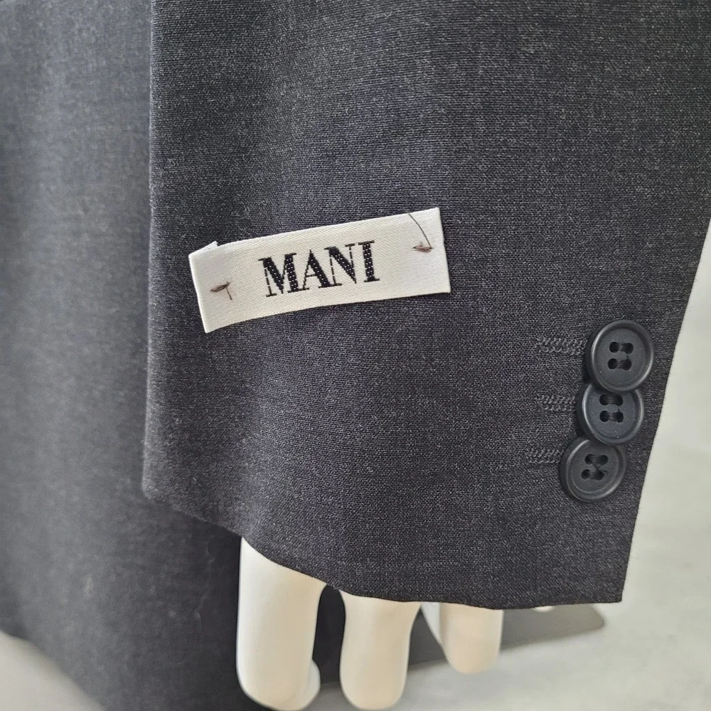 MANI Suit Men's 46R/W41‎ Gray Wool Union Made in USA New Line Dillard's $695
